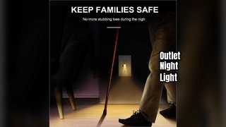 USB コンセント ナイトライト 5V 4.8A 耐タンパー性