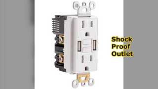 安全な GFCI コンセント A USB があなたを守ります