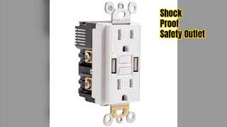 安全な GFCI コンセント A USB の安全性