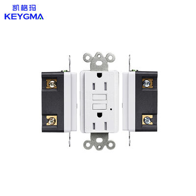 125V 15A Tamper Resistant GFCI Electrical Outlet with Self-Test and UL943 Standard GFCI Grounding